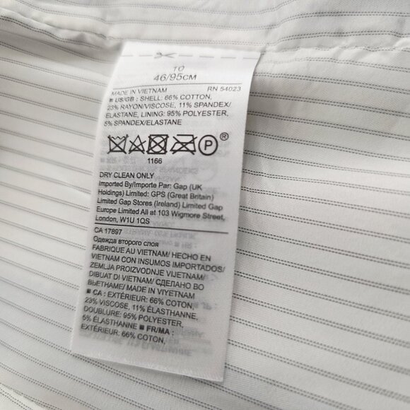 Banana Republic Woman’s Long and Lean Blazer Light Blue Size 10 - Picture 8 of 10